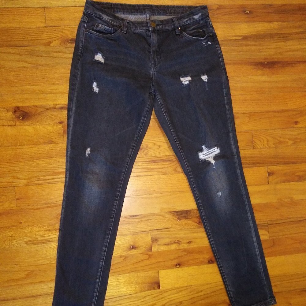 Blank NYC SKINNY Jeans 30x30 Distressed Stretch